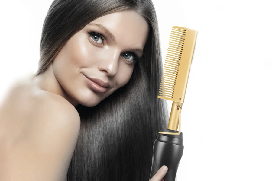 Electric Hair Straightening Comb